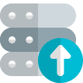 Server computer files uploaded from remote location icon