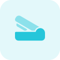 Stapler for merging documents together and management icon