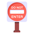 Do Not Enter Sign icon