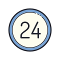 24 Circle icon