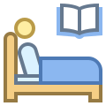 Im Bett lesen icon
