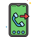외부-발신-전화-연락처-우리-플랫아이콘-선형-색상-플랫-아이콘 icon