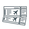 Airplane tickets icon