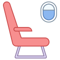 Asiento de vuelo icon