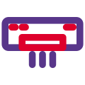 Air condition of one and half ton used in most general case icon