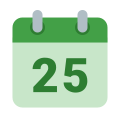Календарная неделя 25 icon