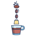 levitación-externa-de-comida-espresso-icongeek26-color-lineal-icongeek26 icon