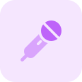 Party wired microphone for new year celebration icon
