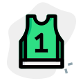 Basketball jersey worn by famous players in NBA icon