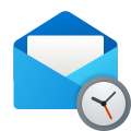 Open Envelope Clock icon