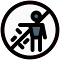 No Littering icon