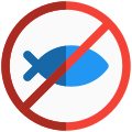 No fishing instruction nearby Lake Sign post icon