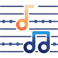 Music pantagram icon