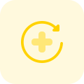Appointment for hospital reschedule isolated on a white background icon