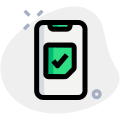 Election result online smartphone isolated on a white background icon