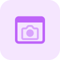 Button for uploading pictures on a website make a tool icon