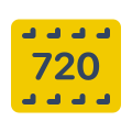 720p HD icon