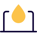 Laptop computer for testing blood report layout icon