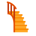 escada em espiral icon