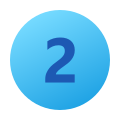 2 en círculo icon