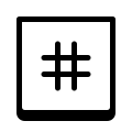 Hashtag 2 icon