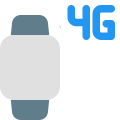 Fourth generation cellular version of smartwatch series icon