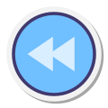 Rewind Button Round icon