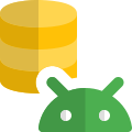 Database of an Android smartphone operating system icon