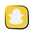 Snapchat 원형 로고 icon