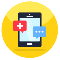 Mobile Medical Chat icon