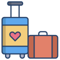 Honeymoon Travel suitcase icon