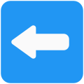Left Arrow direction for the navigation of the traffic icon