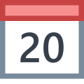 Kalender 20 icon