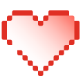 Corazón del pixel icon