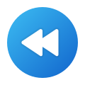 Rewind Button Round icon