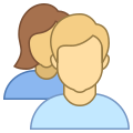 Grupo de usuarios hombre y mujer icon