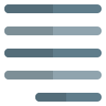 Justify right alignment paragraph-setting text layout-position format icon