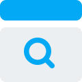 Search bar with no result web page template layout icon