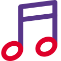 ITunes media player, media library, Internet radio broadcaster- music note symbol icon