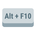 tasto alt-più-f10 icon