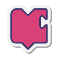 Blocco rosa icon