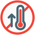 Corona guideline to check temperature of customer icon