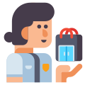 外部警察保安 Flaticons 平面平面图标 icon