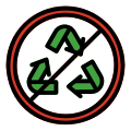 Non-Recyclable icon
