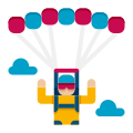 Parachuting icon