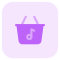 Online music store digitally stored Interface layout icon