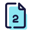 Deux pages icon