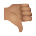 Thumbs Down Medium Skin Tone icon