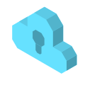 Privater Cloud Speicher icon