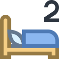 Dos camas icon